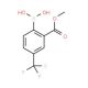 2-(Methoxycarbonyl)-4-(trifluoromethyl)phenylboronic acid (CAS 1072951-42-8) - chemical structure image