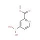 2-(Methoxycarbonyl)pyridine-4-boronic acid (CAS 1150114-30-9) - chemical structure image