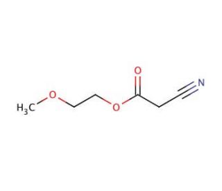 2-Methoxyethyl cyanoacetate (CAS 10258-54-5) - chemical structure image