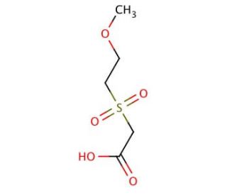 [(2-methoxyethyl)sulfonyl]acetic acid - chemical structure image