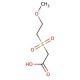 [(2-methoxyethyl)sulfonyl]acetic acid - chemical structure image