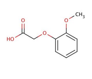 (2-Methoxyphenoxy)acetic acid (CAS 1878-85-9) - chemical structure image