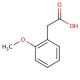 2-Methoxyphenylacetic acid (CAS 93-25-4) - chemical structure image