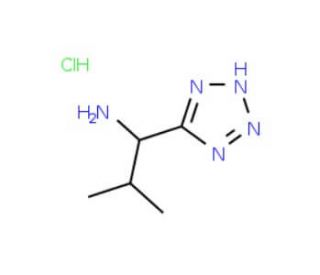 2-methyl-1-(1H-1,2,3,4-tetrazol-5-yl)propan-1-amine hydrochloride - chemical structure image