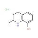 2-methyl-1,2,3,4-tetrahydroquinolin-8-ol hydrochloride (CAS 81485-78-1) - chemical structure image