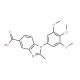 2-Methyl-1-(3,4,5-trimethoxyphenyl)-1H-benzimidazole-5-carboxylic acid - chemical structure image