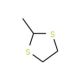2-Methyl-1,3-dithiolane (CAS 5616-51-3) - chemical structure image