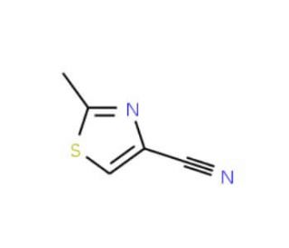 2-Methyl-1,3-thiazole-4-carbonitrile (CAS 21917-76-0) - chemical structure image