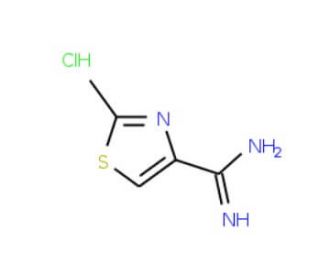 2-Methyl-1,3-thiazole-4-carboximidamide hydrochloride (CAS 18876-82-9) - chemical structure image