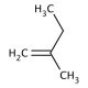 2-Methyl-1-butene (CAS 563-46-2) - chemical structure image