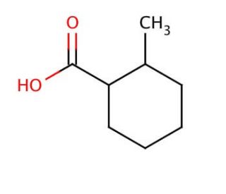 2-Methyl-1-cyclohexanecarboxylic acid, mixture of cis and trans (CAS 56586-13-1) - chemical structure image