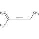 2-Methyl-1-hexen-3-yne (CAS 23056-94-2) - chemical structure image