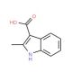 2-methyl-1H-indole-3-carboxylic acid (CAS 63176-44-3) - chemical structure image