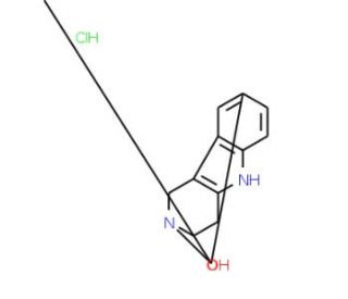 2-Methyl-2,3,4,5-tetrahydro-1H-pyrido[4,3-b]-indole-8-carboxylic acid hydrochloride - chemical structure image