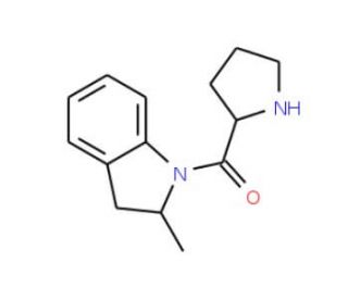 (2-Methyl-2,3-dihydro-indol-1-yl)-pyrrolidin-2-yl-methanone - chemical structure image