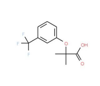 2-Methyl-2-[3-(trifluoromethyl)phenoxy]-propanoic acid - chemical structure image