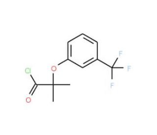 2-methyl-2-[3-(trifluoromethyl)phenoxy]propanoyl chloride - chemical structure image
