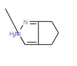 2-methyl-2,4,5,6-tetrahydrocyclopenta[c]pyrazol-3-amine (CAS 877041-43-5) - chemical structure image