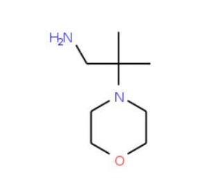 2-Methyl-2-(4-morpholinyl)propylamine (CAS 173336-43-1) - chemical structure image