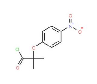 2-methyl-2-(4-nitrophenoxy)propanoyl chloride - chemical structure image