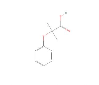 2-methyl-2-phenoxypropanoic acid (CAS 943-45-3) - chemical structure image