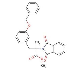 2-Methyl-2-phthalimidyl-3-(3&prime;-benzoxyphenyl)propionic Acid Methyl Ester - chemical structure image