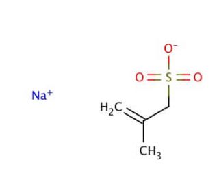 2-Methyl-2-propene-1-sulfonic acid sodium salt (CAS 1561-92-8) - chemical structure image