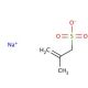2-Methyl-2-propene-1-sulfonic acid sodium salt (CAS 1561-92-8) - chemical structure image