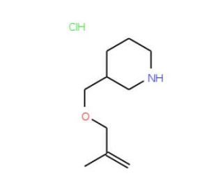 2-Methyl-2-propenyl 3-piperidinylmethyl ether hydrochloride - chemical structure image