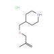 2-Methyl-2-propenyl 4-piperidinylmethyl ether hydrochloride - chemical structure image