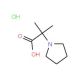2-Methyl-2-pyrrolidin-1-ylpropanoic acid hydrochloride - chemical structure image