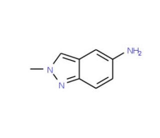 2-Methyl-2H-indazol-5-ylamine (CAS 60518-59-4) - chemical structure image