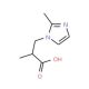 2-Methyl-3-(2-methyl-imidazol-1-yl)-propionic acid - chemical structure image