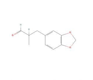 2-Methyl-3-(3,4-methylenedioxyphenyl)propanal (CAS 1205-17-0) - chemical structure image