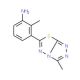 2-Methyl-3-(3-methyl-[1,2,4]triazolo[3,4-b]-[1,3,4]thiadiazol-6-yl)-phenylamine - chemical structure image