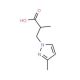 2-Methyl-3-(3-methyl-pyrazol-1-yl)-propionic acid - chemical structure image