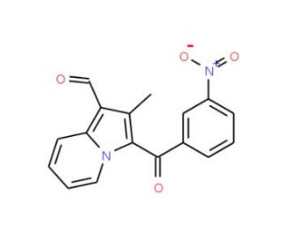 2-Methyl-3-(3-nitro-benzoyl)-indolizine-1-carbaldehyde - chemical structure image