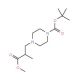 2-Methyl-3-(4-Boc-piperazin-1-yl)-propionic acid methyl ester (CAS 886366-38-7) - chemical structure image