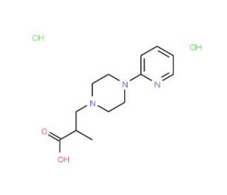 2-Methyl-3-(4-pyridin-2-yl-piperazin-1-yl)-propionic acid dihydrochloride - chemical structure image
