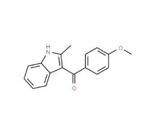 2-Methyl-3-(4&prime;-methoxybenzoyl)indole (CAS 26211-90-5) - chemical structure image