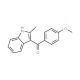 2-Methyl-3-(4′-methoxybenzoyl)indole (CAS 26211-90-5) - chemical structure image