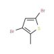 2-Methyl-3,5-dibromo-thiophene (CAS 29421-73-6) - chemical structure image