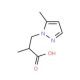 2-Methyl-3-(5-methyl-pyrazol-1-yl)-propionic acid - chemical structure image