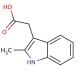 2-Methyl-3-indoleacetic acid (CAS 1912-43-2) - chemical structure image