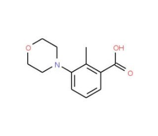 2-Methyl-3-morpholin-4-yl-benzoic acid - chemical structure image