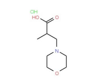 2-Methyl-3-morpholin-4-yl-propionic acid hydrochloride - chemical structure image