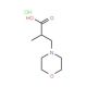 2-Methyl-3-morpholin-4-yl-propionic acid hydrochloride - chemical structure image