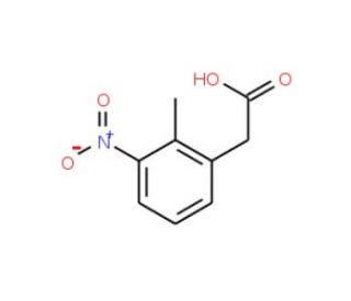 2-Methyl-3-nitrobenzeneacetic acid (CAS 23876-15-5) - chemical structure image