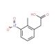 2-Methyl-3-nitrobenzeneacetic acid (CAS 23876-15-5) - chemical structure image