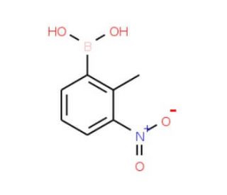 2-Methyl-3-nitrophenylboronic acid (CAS 1072945-60-8) - chemical structure image